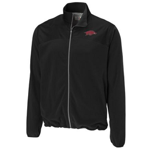Arkansas Razorbacks Arboretum Full Zip Fleece - Black